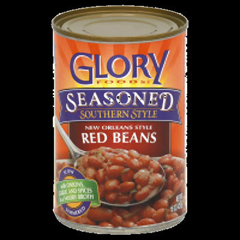 GLORY FOODS: Seasoned Red Beans, 14.5 oz