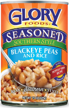 GLORY FOODS: Blackeye With Rice Beans, 15 oz