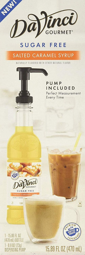 DAVINCI GOURMET: Syrup Salted Caramel Sugar Free, 470 ml