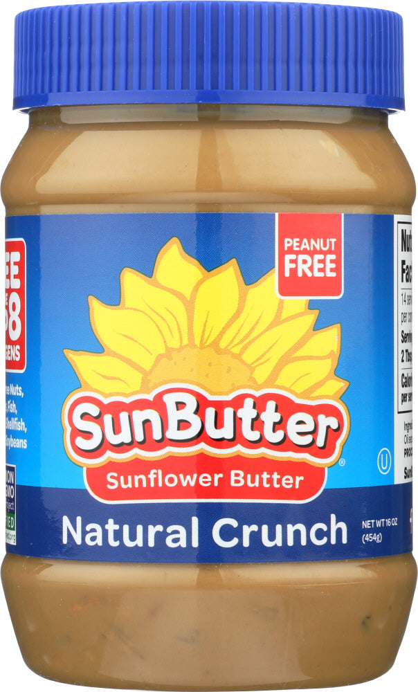 SUNBUTTER: Natural Crunch Sunflower Seed Spread, 16 oz