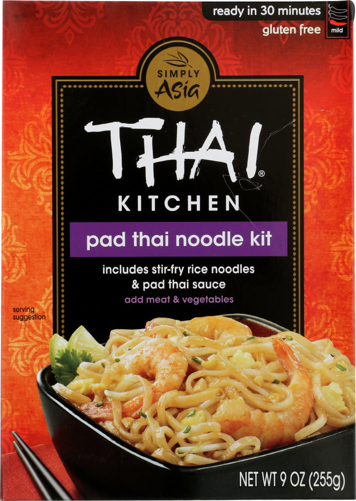 THAI KITCHEN: Pad Thai Noodle Kit Stir-Fry Rice Noodles & Pad Thai Sauce, 9 oz