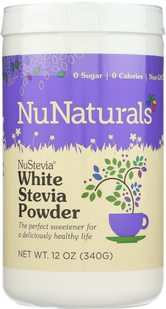 NUNATURALS INC: White Stevia Powder Sweetener, 12 oz