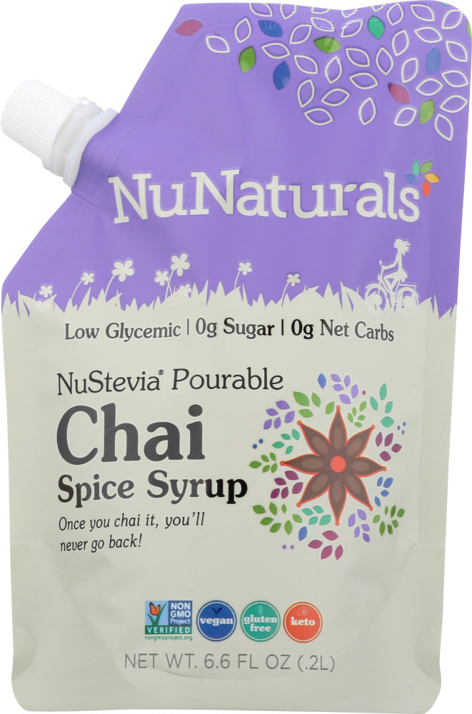 NUNATURALS INC: Syrup Pourable Chai Spice, 6.6 oz