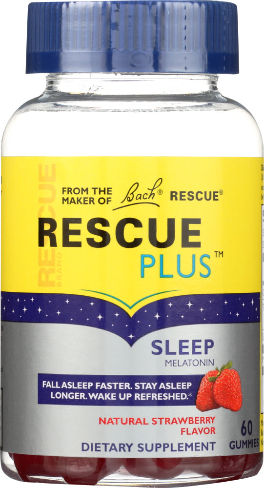 NELSON BACH: Rescue Plus Sleep Melatonin Gummy, 60 pc