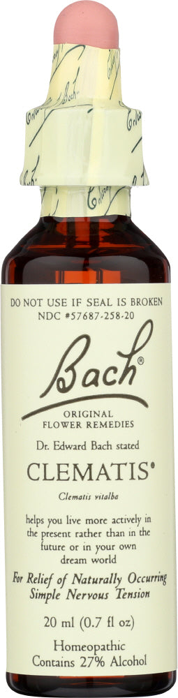 BACH ORIGINAL FLOWER REMEDIES: Clematis, 0.7 oz