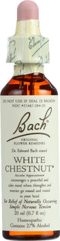 BACH ORIGINAL FLOWER REMEDIES: White Chestnut, 0.7 oz