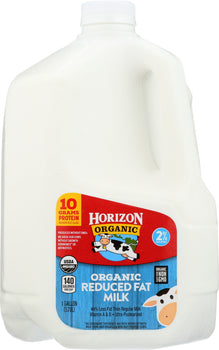 HORIZON: Organic Reduced 2% Fat Milk, 128 oz