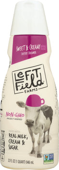 LEFT FIELD FARMS: Sweet and Creamy Creamer, 32 fo