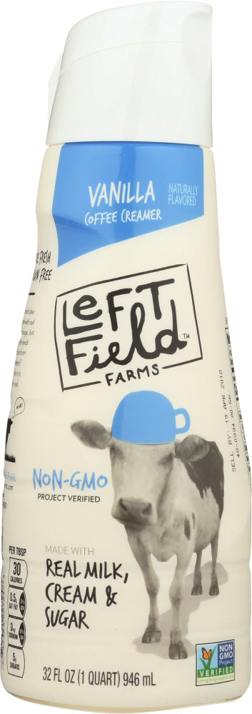 LEFT FIELD FARMS: Vanilla Creamer, 32 fl oz