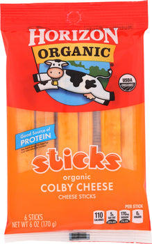 HORIZON: Organic Colby Cheese Sticks, 6 oz