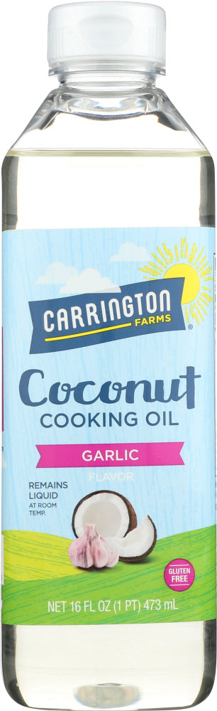 CARRINGTON FARMS: Coconut Cooking Oil Garlic Flavor, 16 oz