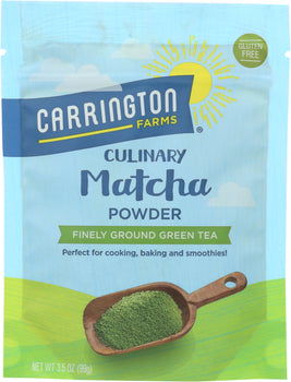 CARRINGTON FARMS: Matcha Tea Powder, 3.5 oz