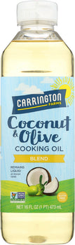 CARRINGTON FARMS: Coconut and Olive Cooking Oil, 16 oz