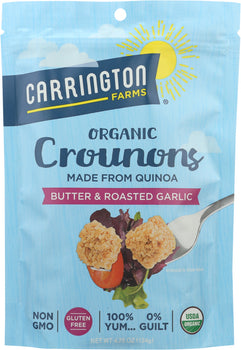 CARRINGTON FARMS: Crounons Butter Roasted Garlic, 4.75 oz