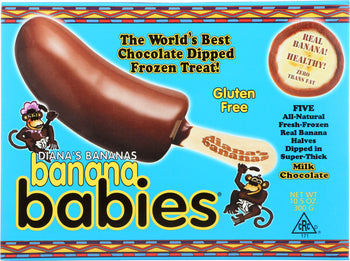 DIANA'S BANANAS: Frozen Banana Babies Milk Chocolate, 10.5 oz