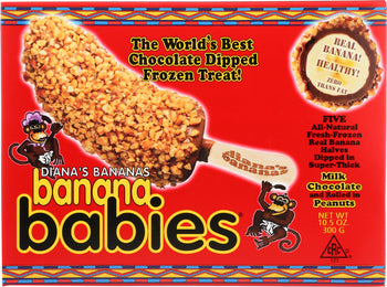 DIANAS BANANAS: Banana Babies Milk Chocolate and Peanuts, 10.50 oz