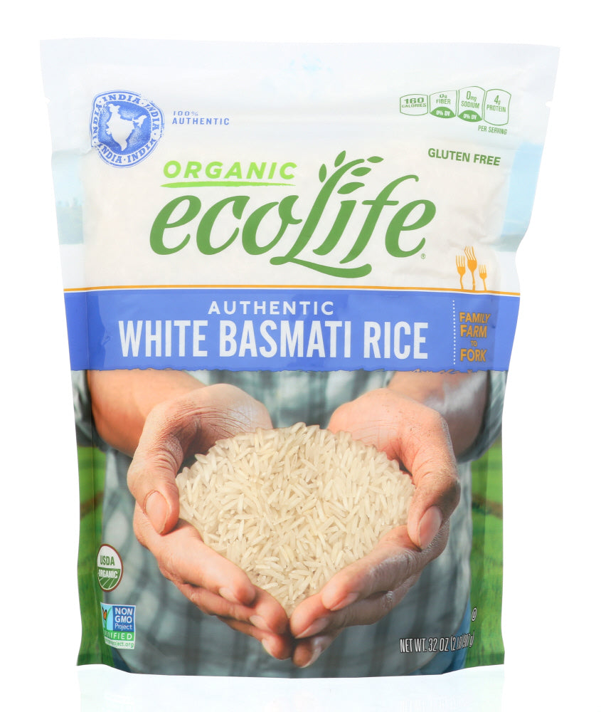 ECOLIFE: White Basmati Rice, 32 oz