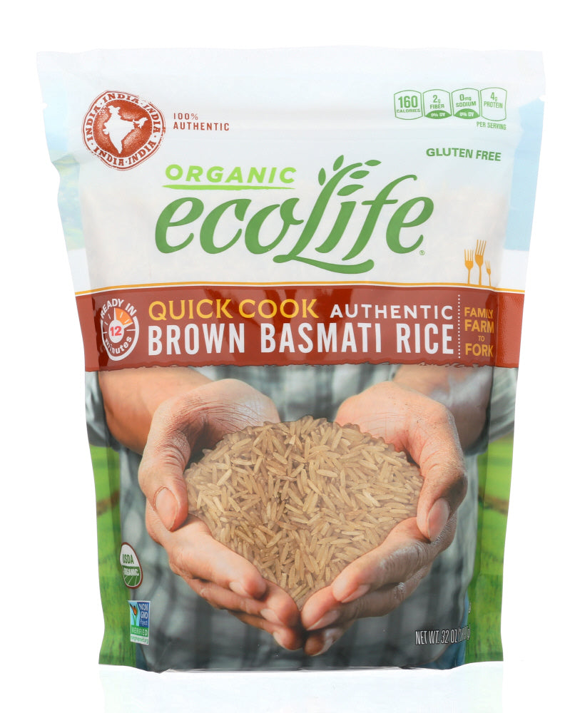 ECOLIFE: Organic Quick Cook Brown Basmati Rice, 32 oz