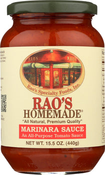 RAO'S HOMEMADE: Pasta Sauce Marinara, 15.5 oz