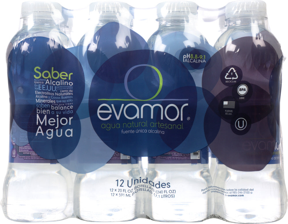 EVAMOR: Water Artesian 12 pk, 240 fo