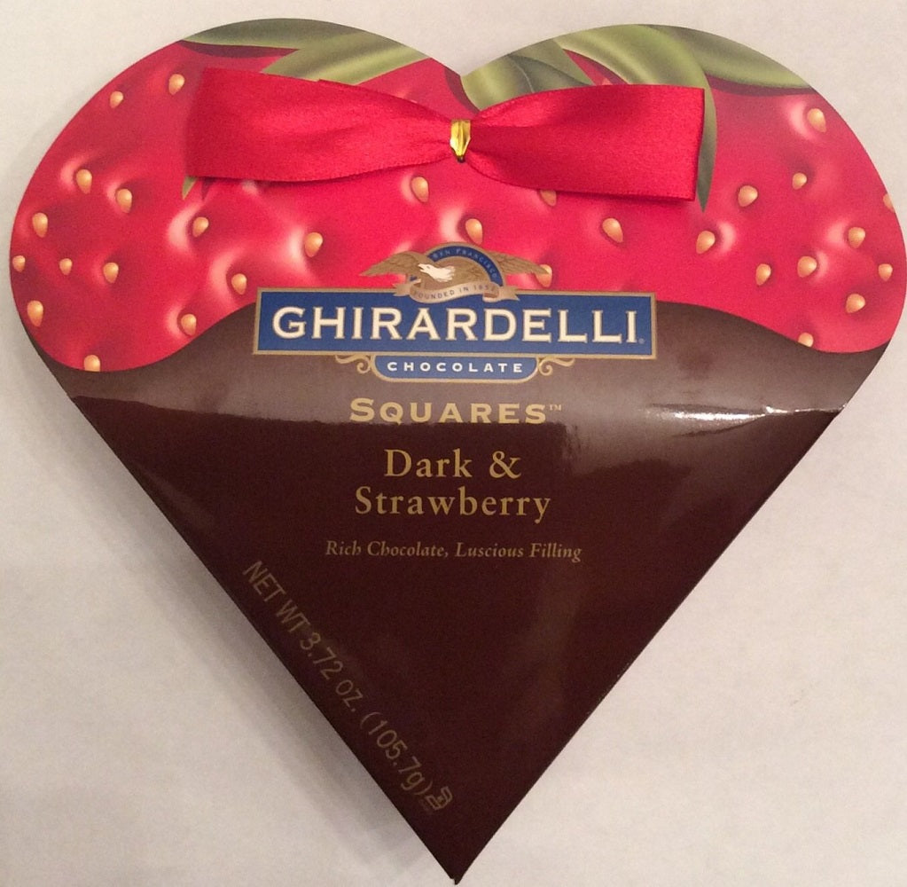 GHIRARDELLI: Dark Chocolate Squares Valentine Heart, 3.72 oz