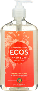 EARTH FRIENDLY: Hypoallergenic Hand Soap Orange Blossom, 17 oz