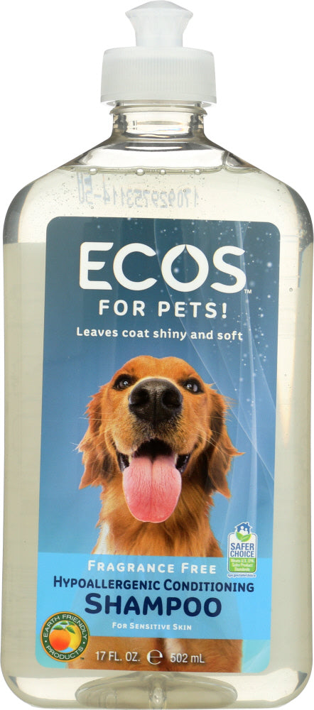 EARTH FRIENDLY: For Pets Shampoo Fragrance Free, 17 oz