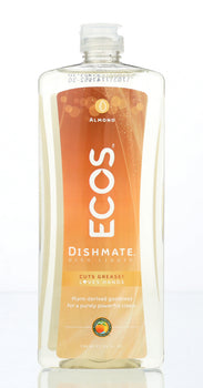 EARTH FRIENDLY: Ecos Dishmate Dish Liquid Almond, 25 oz