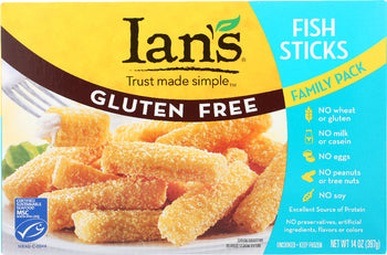 IANS NATURAL FOODS: Fish Stick Family Pack, 14 oz