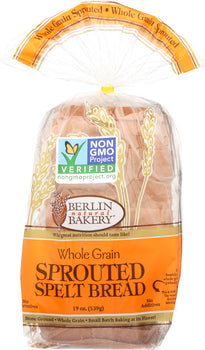 BERLIN BAKERY: Whole Grain Spelt Sprouted Bread, 19 Oz