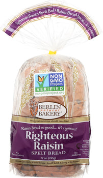 BERLIN BAKERY: Righteous Raisin Spelt Bread, 1.80 lb