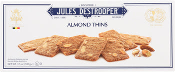 JULES DESTROOPER: Cookie Thin Almond, 3.5 oz