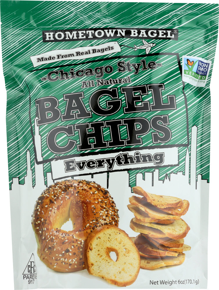 HOMETOWN BAGEL: Chicago Style Bagel Chips Everything, 6 oz