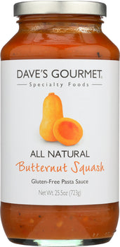 DAVE'S GOURMET: Butternut Squash Pasta Sauce, 25.5 Oz