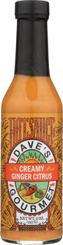 DAVES GOURMET: Hot Sauce Creamy Ginger Citrus, 8 oz