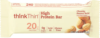 THINKTHIN: High Protein Bar Chunky Peanut Butter, 2.1 oz