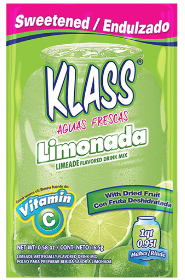 KLASS: Beverage 1 Quart Mix Sweetened Limeade, .58 oz