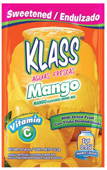 KLASS: Beverage 1 Quart Mix Sweetened Mango, .58 oz