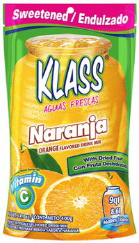 KLASS: Beverage Mix Orange Sweetened, 14.1 oz