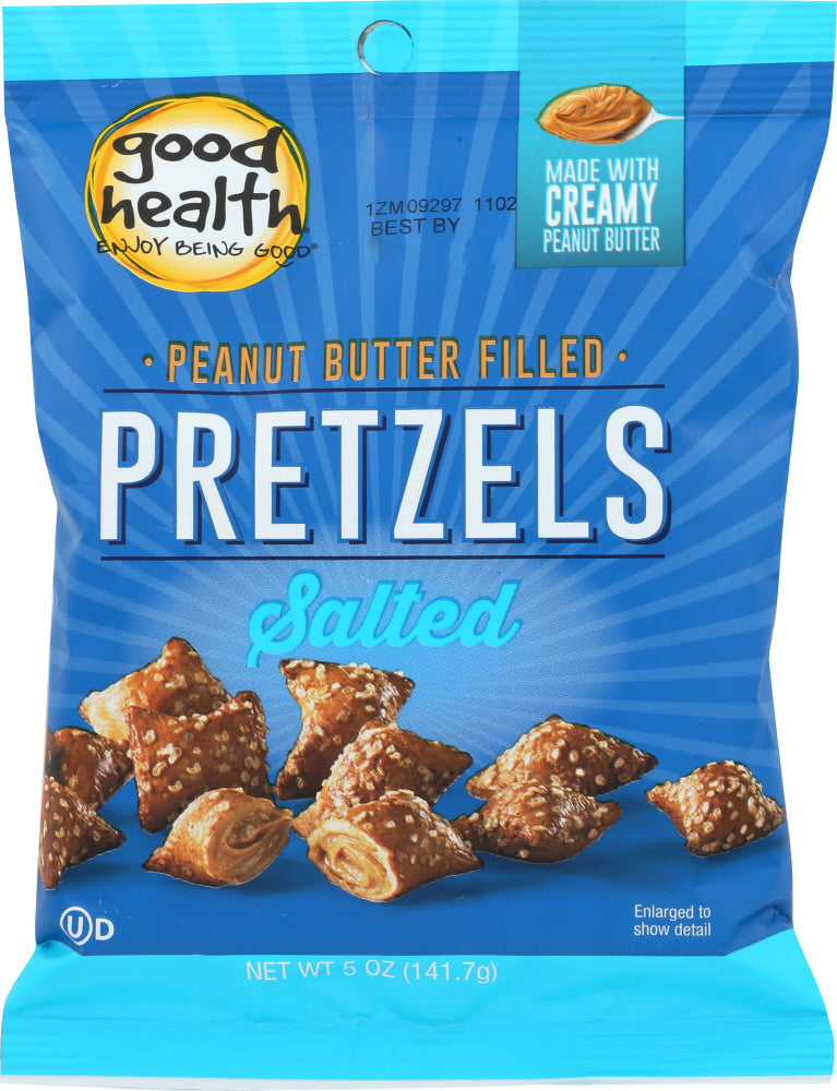 GOOD HEALTH: Peanut Butter Filled Pretzels Salted, 5 oz