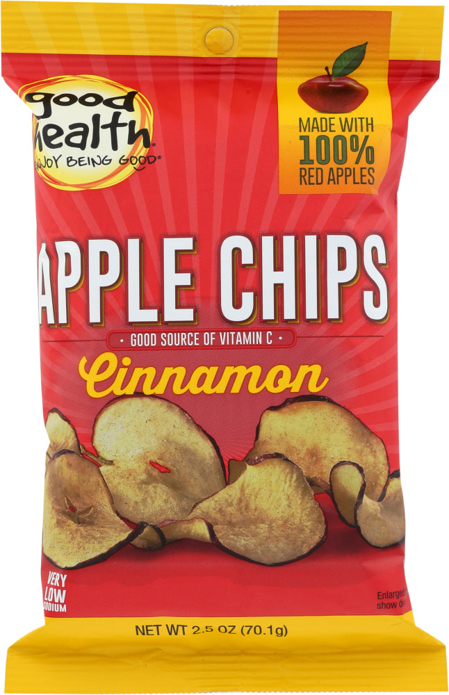 GOOD HEALTH: Crispy Cinnamon Apple Chips, 2.5 oz