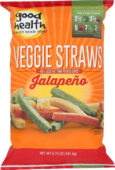 GOOD HEALTH: Veggie Straws Jalapeno, 6.75 oz