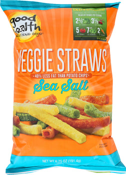 GOOD HEALTH: Veggie Straws Sea Salt, 6.75 oz