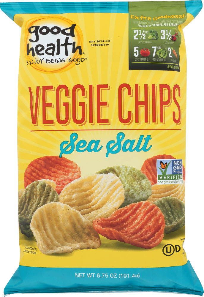 GOOD HEALTH: Veggie Chips Sea Salt, 6.75 oz