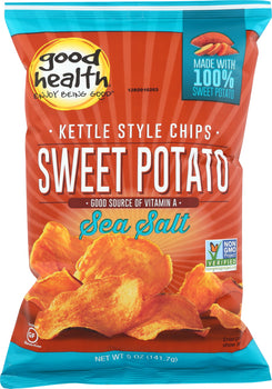 GOOD HEALTH: Sweet Potato Kettle Chips Sea Salt, 5 oz