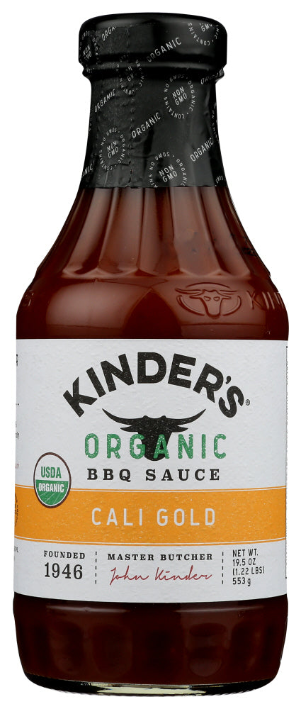 KINDERS: Organic California Gold BBQ Sauce, 19.5