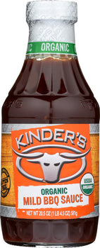 KINDERS: Organic Mild BBQ Sauce, 20.5 oz