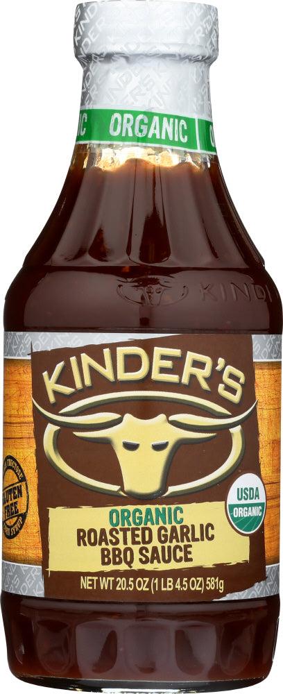 KINDERS: Sauce Bbq Roasted Garlic Organic, 20.5 oz