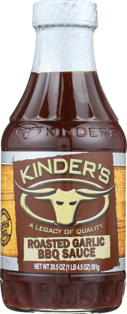 KINDERS: Roasted Garlic BBQ Sauce, 20.5 oz