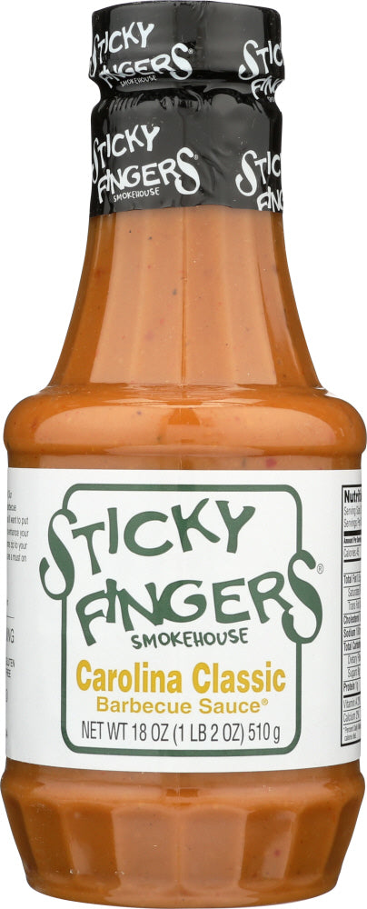 STICKY FINGERS: Carolina Classic Barbecue Sauce, 18 oz